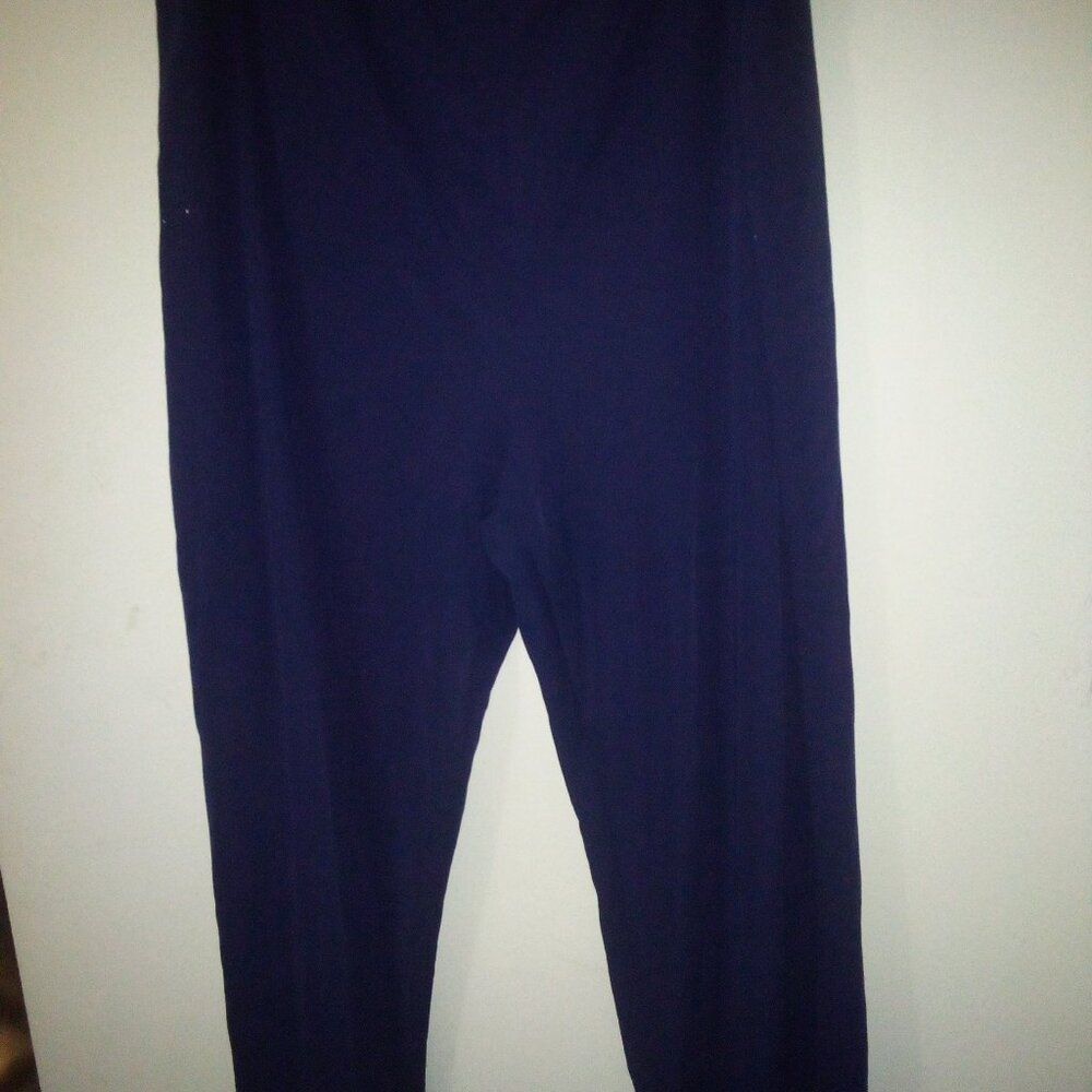 PRES-WICK & MOORE WOMAN 3X NAVY BLUE STRAIGHT LEG PANTS